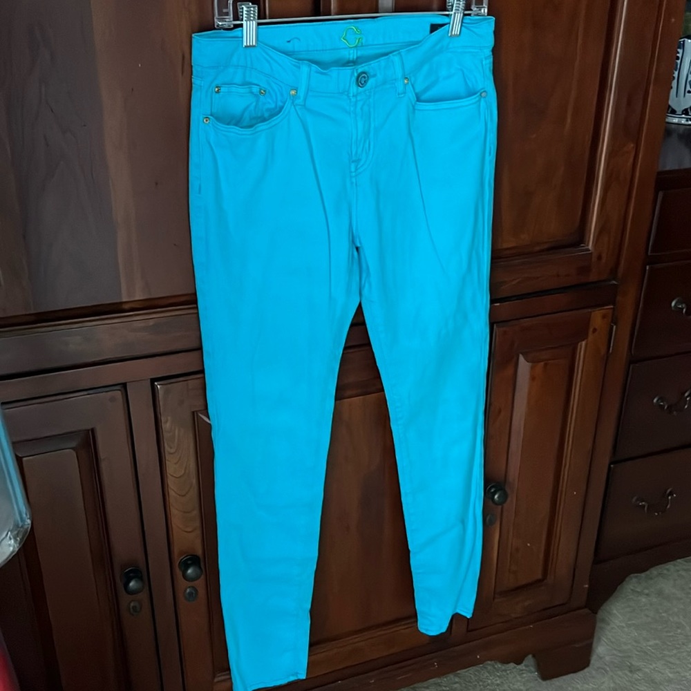 C. Wonder teal turquoise leggings size 29